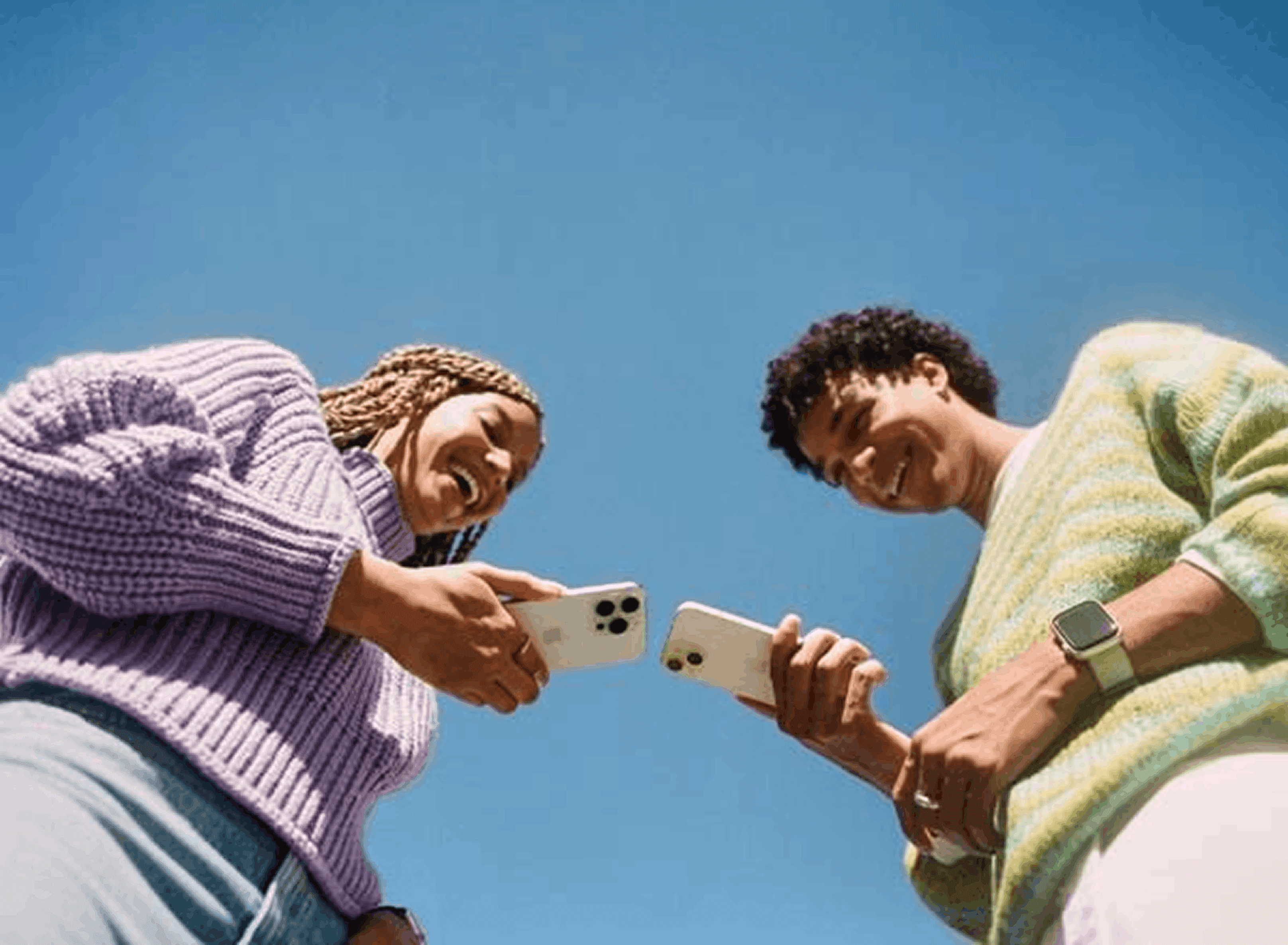 Two people sharing a moment of connection